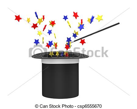 450x357 magic hat isolated on white background - Magic Hat Drawing