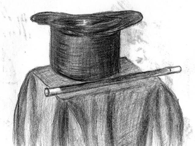 640x480 drawn top hat magic hat - Magic Hat Drawing