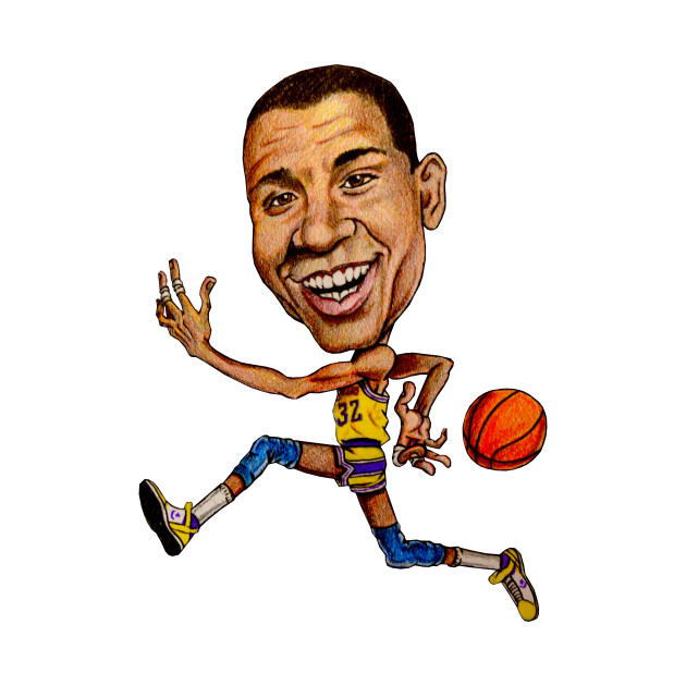 630x630 Magic Johnson Caricature - Magic Johnson Drawing