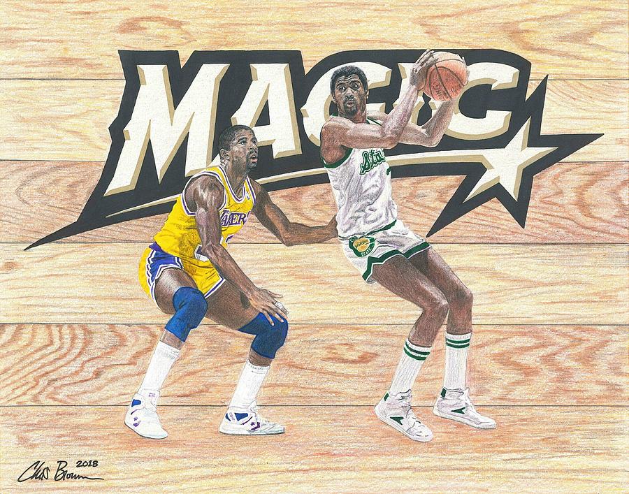 900x707 magic johnson vs magic johnson drawing - Magic Johnson Drawing