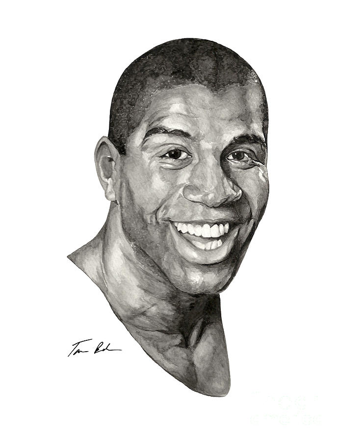 695x900 Magic Painting - Magic Johnson Drawing