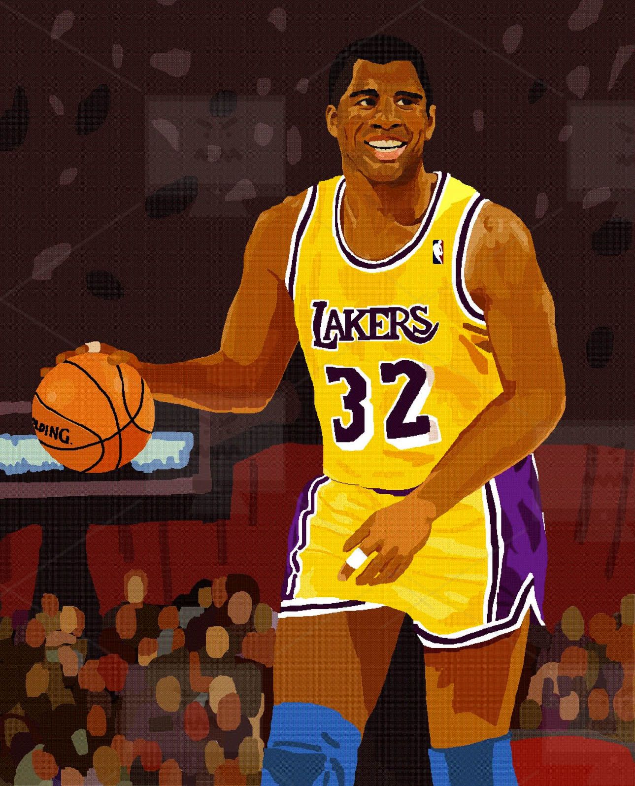 1289x1595 pretty pictures rachel b glaser's ms paint drawings of nba - Magic Johnson Drawing