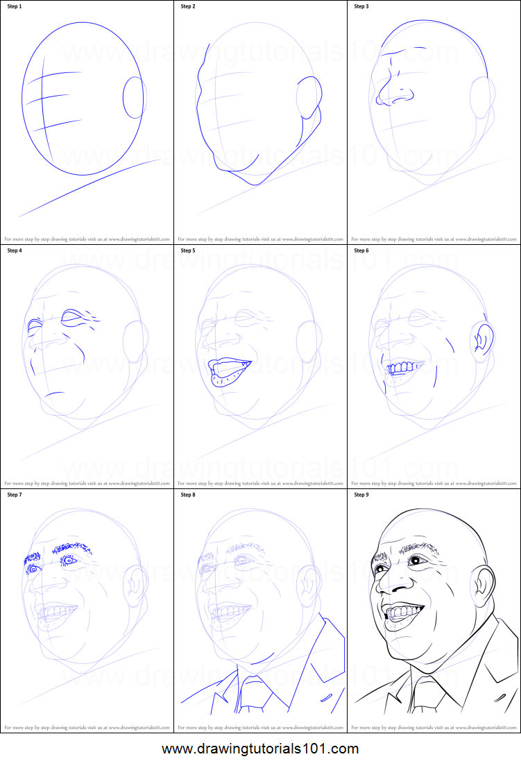 751x1107 How To Draw Magic Johnson Printable Step - Magic Johnson Drawing
