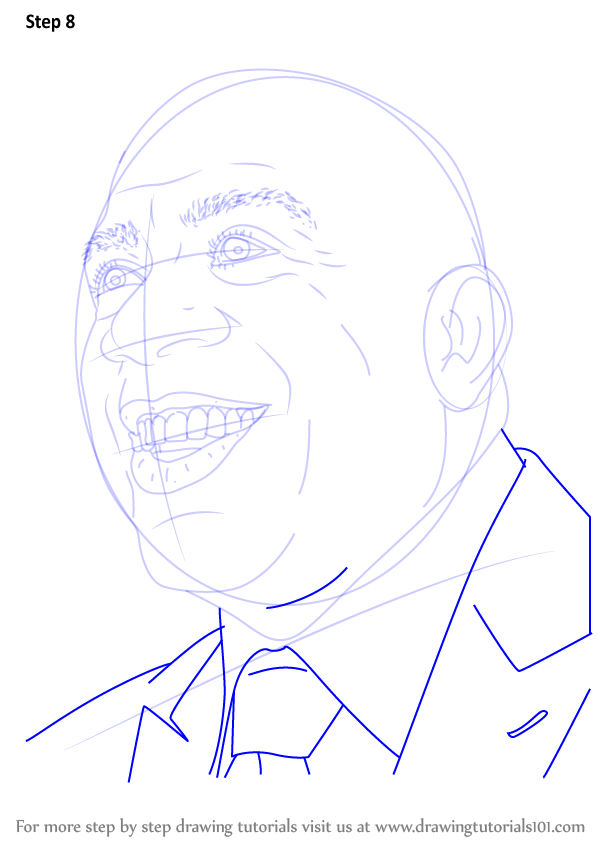 598x844 Learn How To Draw Magic Johnson - Magic Johnson Drawing