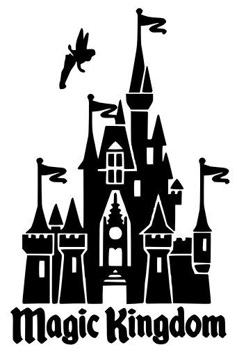 341x506 Magic Kingdom Castle Outline Free Stock - Magic Kingdom Castle Drawing