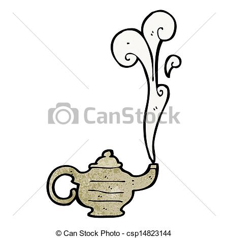449x470 Cartoon Magic Lamp Vector - Magic Lamp Drawing
