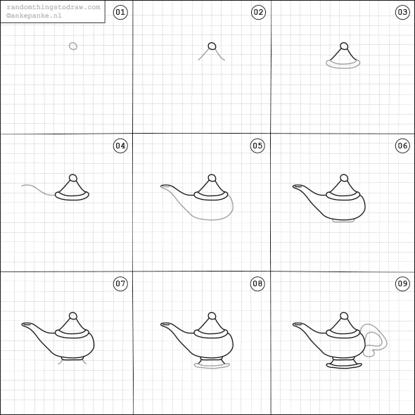 590x590 How To Draw A Magic L Bible Journaling - Magic Lamp Drawing