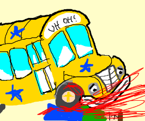 300x250 Getting Ran Over - Magic School Bus Drawing
