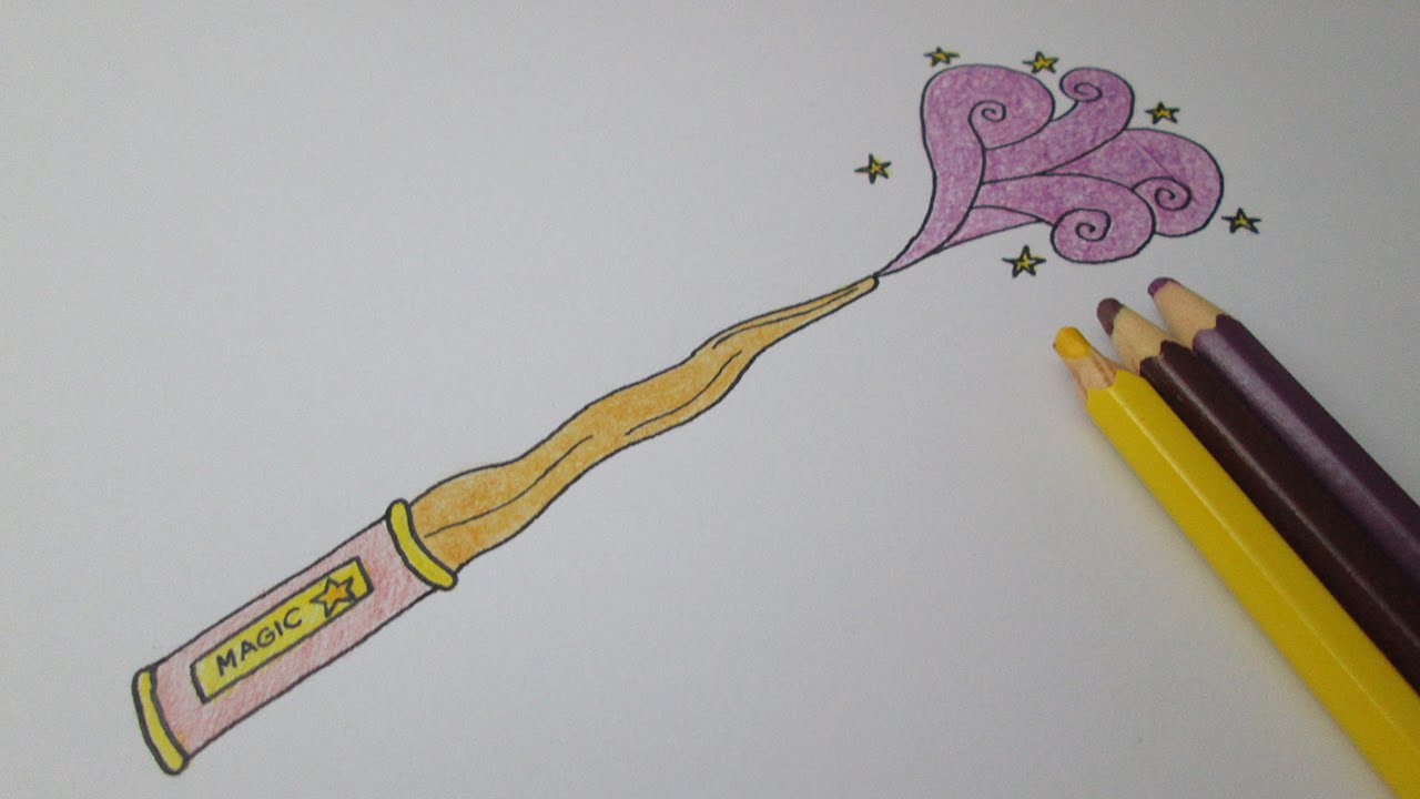 1280x720 how to draw a magic wand - Magic Wand Drawing