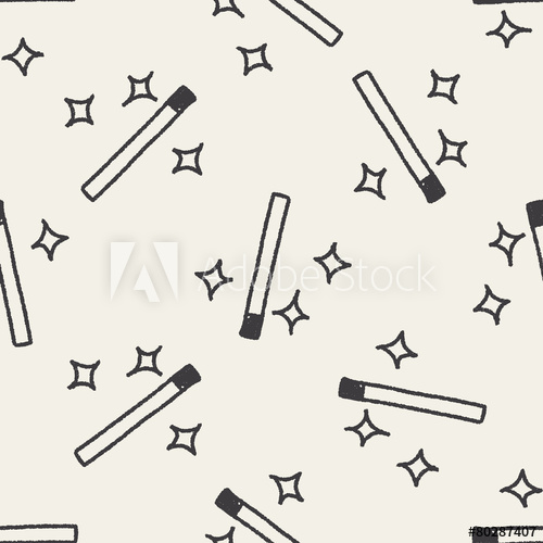 500x500 magic wand doodle drawing seamless pattern background - Magic Wand Drawing