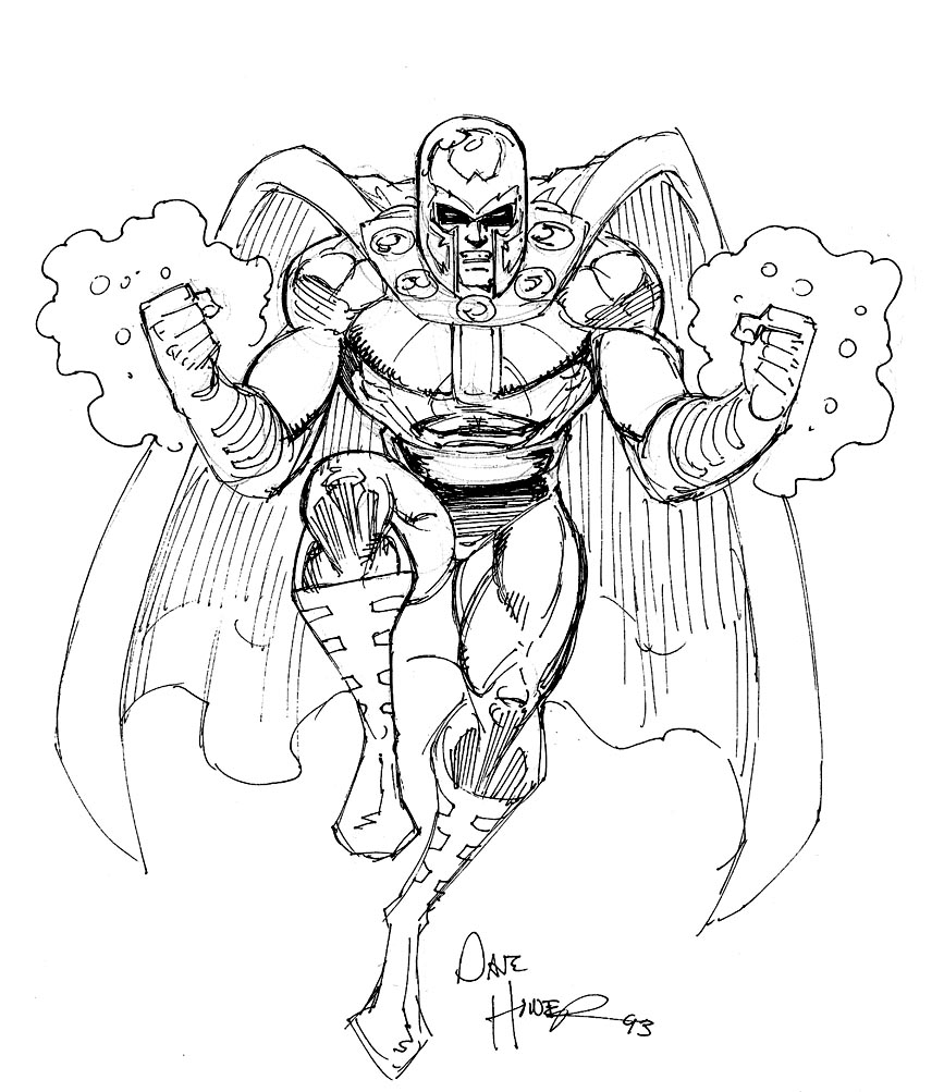 867x1003 Magneto, In Shane Simek's X Men Sketchbook Comic Art Gallery Room - Magneto Drawing