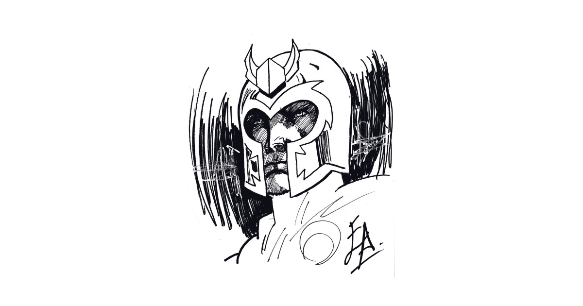 1200x630 Magneto Inktober Sketch - Magneto Drawing