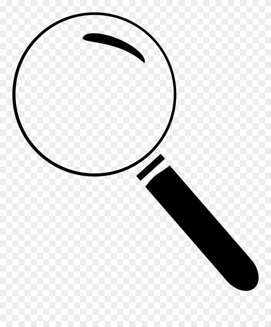 880x1060 Magnifying Glass Clipart Png Png Download - Magnifying Glass Drawing