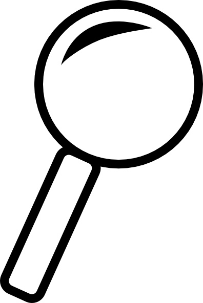 396x592 Magnifying Glass Clip Art Free Vector In Open Office Drawing - Magnifying Glass Drawing