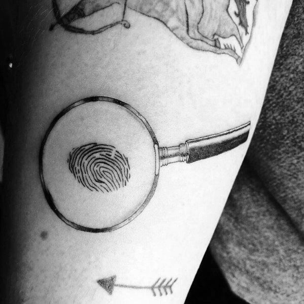 Magnifying Glass Tattoo Ideas For Men - Magnifying Glass Drawing. 