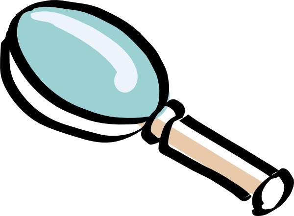 600x441 Bitterjug Magnifying Glass Clip Art Free Vector In Open Office - Magnifying Glass Drawing