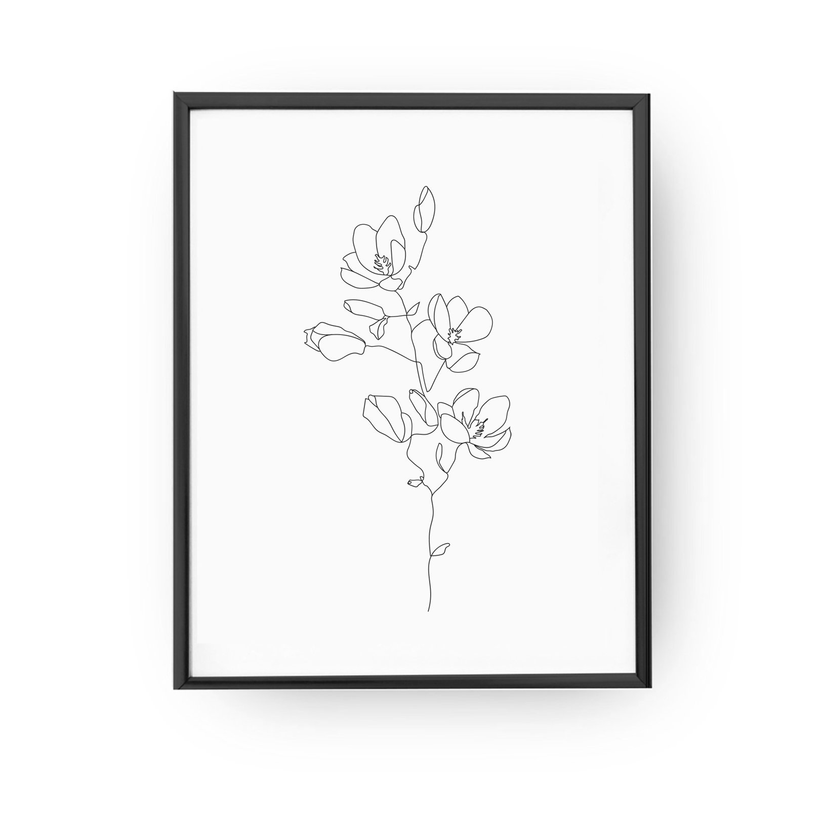 1624x1624 magnolia three flowers botanical art magnolia minimal etsy - Magnolia Drawing