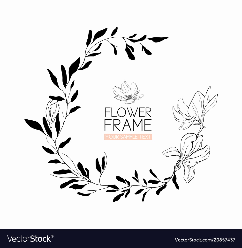 1000x1028 flower images sketch inspirational wreath magnolia flower drawing - Magnolia Flower Drawing