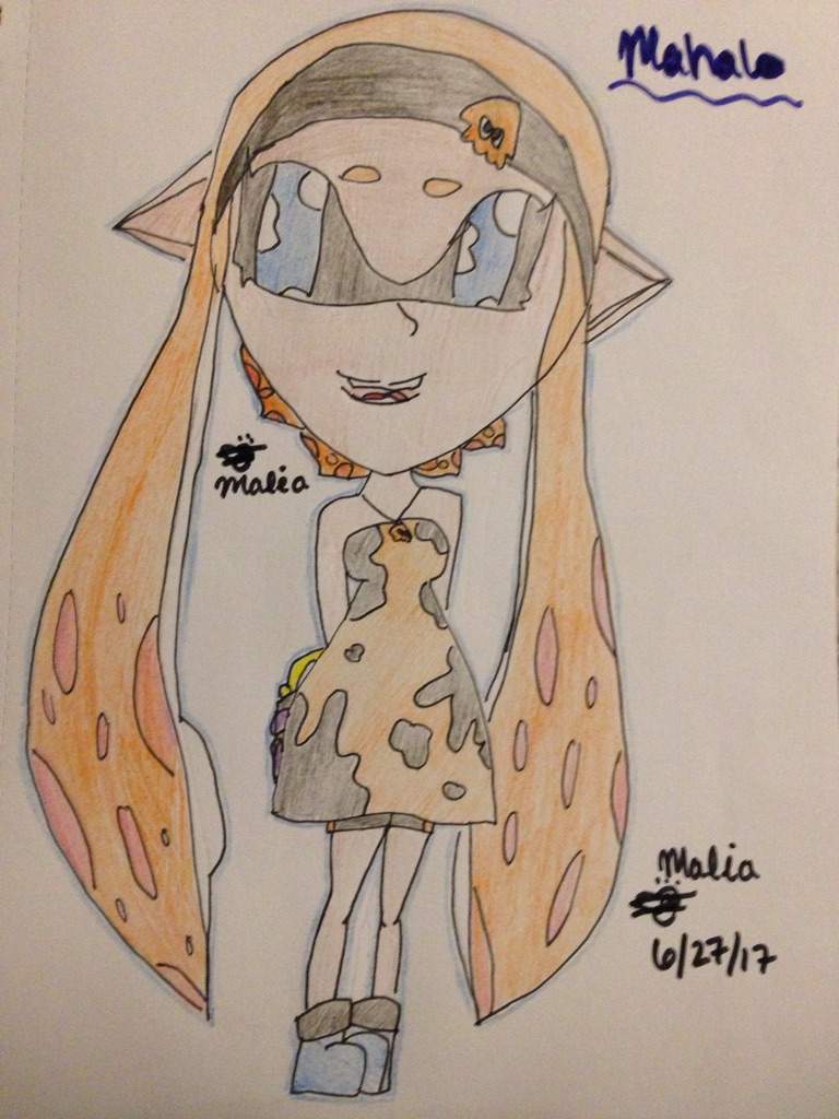768x1024 Mahalo's New Design! Splatoon Amino - Mahalo Drawing