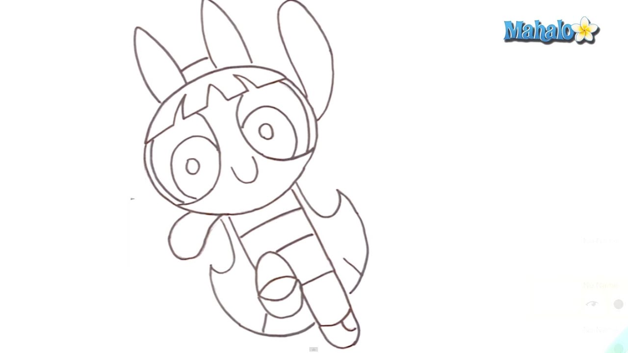 1280x720 How To Draw Blossom From Powerpuff Girls - Mahalo Drawing