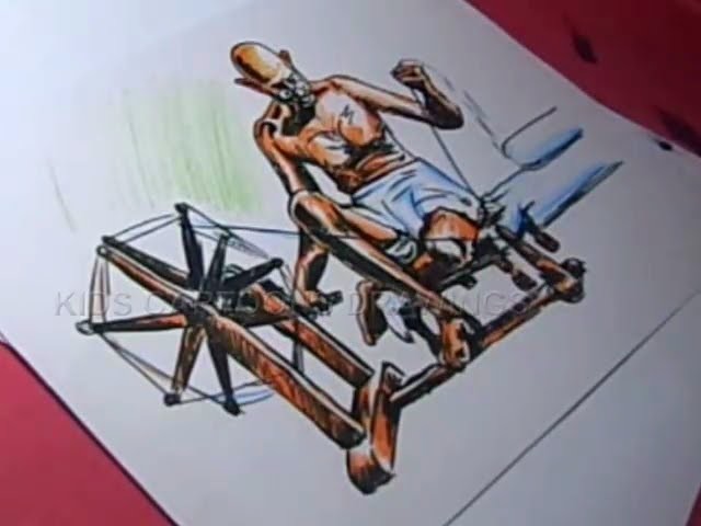 640x480 how to draw mahatma gandhi drawing for kids step - Mahatma Gandhi Drawing