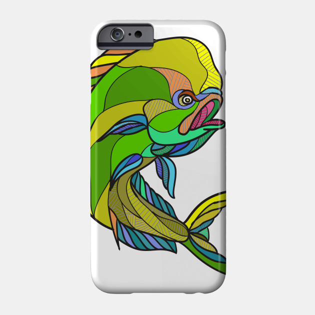 630x630 mahi mahi dorado dolphin fish drawing - Mahi Drawing