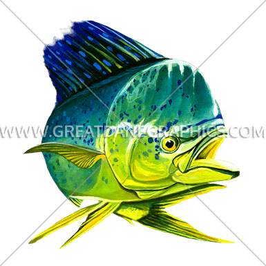 385x385 mahi mahi production ready artwork for t shirt printing - Mahi Mahi Drawing