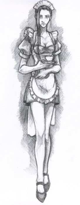 273x700 teresa maid drawing afterimages of ghostfire online store - Maid Drawing