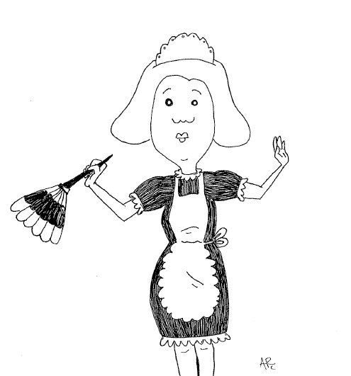 495x531 throwback thursday maid services cleaned dorm rooms until - Maid Drawing