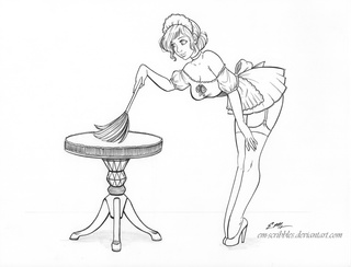 320x244 frenchmaid drawings on paigeeworld pictures of frenchmaid - Maid Drawing