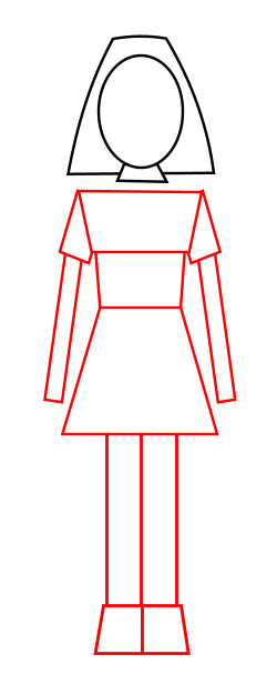 250x616 drawing a cartoon maid - Maid Drawing