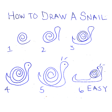432x432 How To Draw A Snail For Snail Mail - Mail Drawing