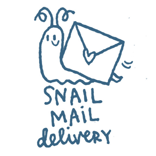 542x542 Snail Mail Stamp Alicia Souza - Mail Drawing