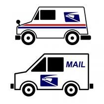 210x210 mail truck cuttable design electric cutters truck crafts - Mail Truck Drawing