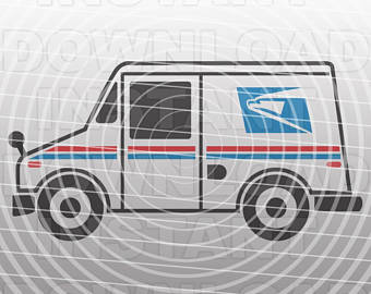 340x270 mail truck etsy - Mail Truck Drawing