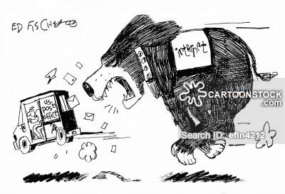 400x272 Postal Truck Cartoons And Comics - Mail Truck Drawing