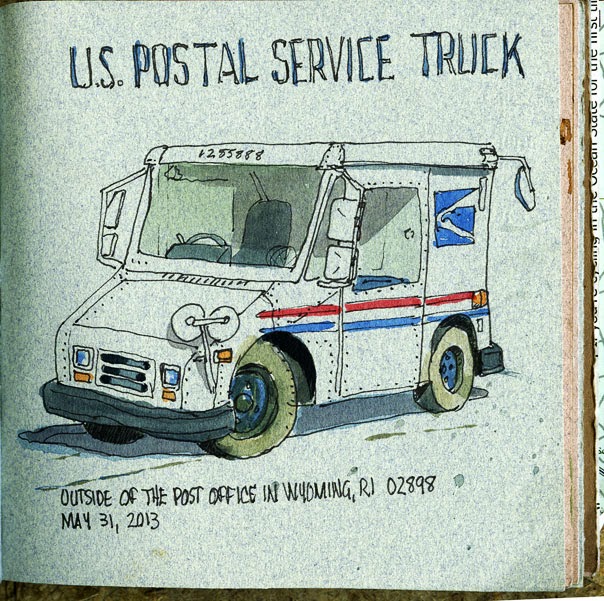 Mail Truck Drawing at Explore collection of Mail