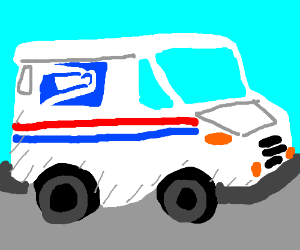 300x250 an extremely detailed mail truck drawing - Mail Truck Drawing