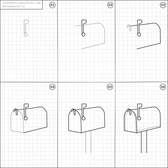 590x590 How To Draw A Mailbox Kids Learning To Draw Drawings, Doodle - Mailbox Drawing