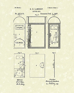240x300 Vintage Mailbox Drawings Fine Art America - Mailbox Drawing