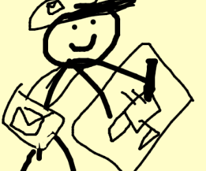 300x250 Mailman Drawing - Mailman Drawing