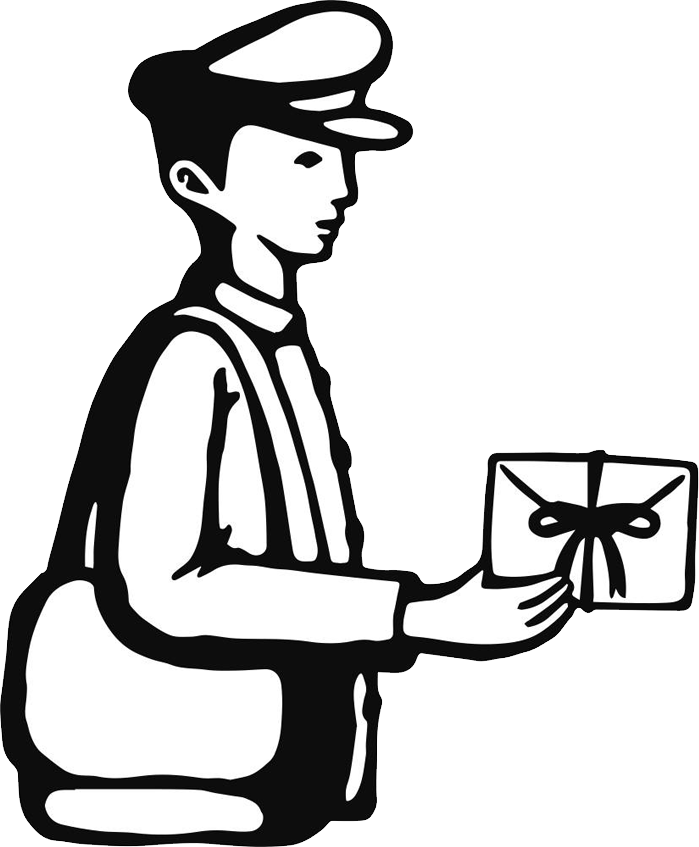 699x847 Postman Png Image - Mailman Drawing