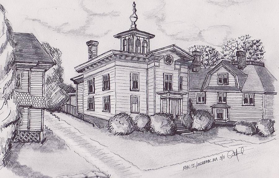 900x574 Merrimac Victorian - Main Street Drawing