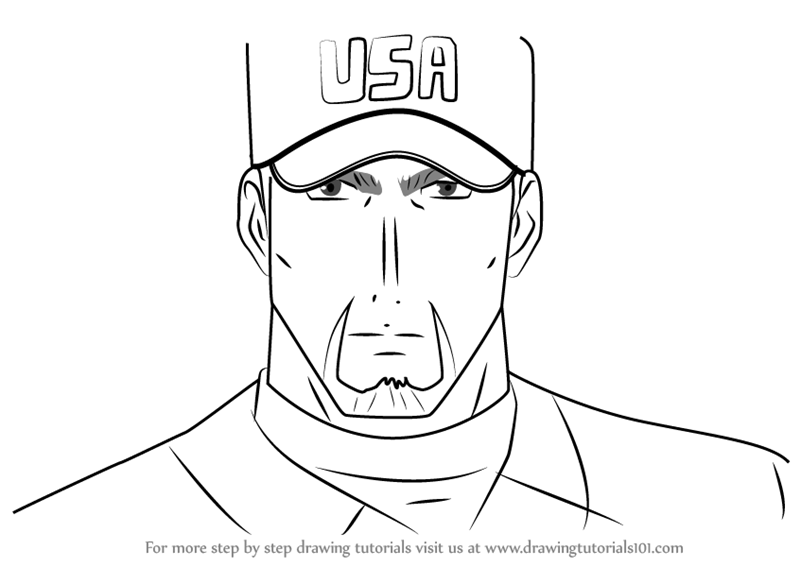 800x567 learn how to draw joe gibson from major - Major Drawing