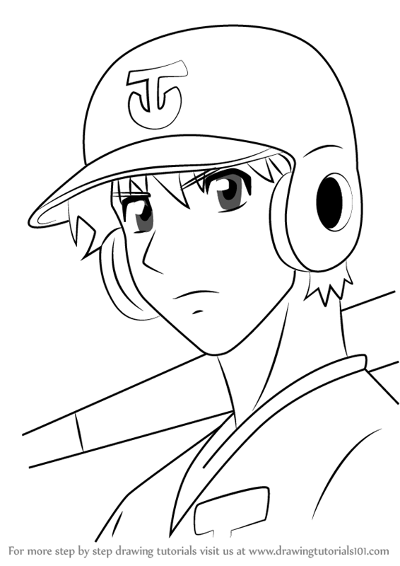 566x800 learn how to draw toshiya sato from major - Major Drawing