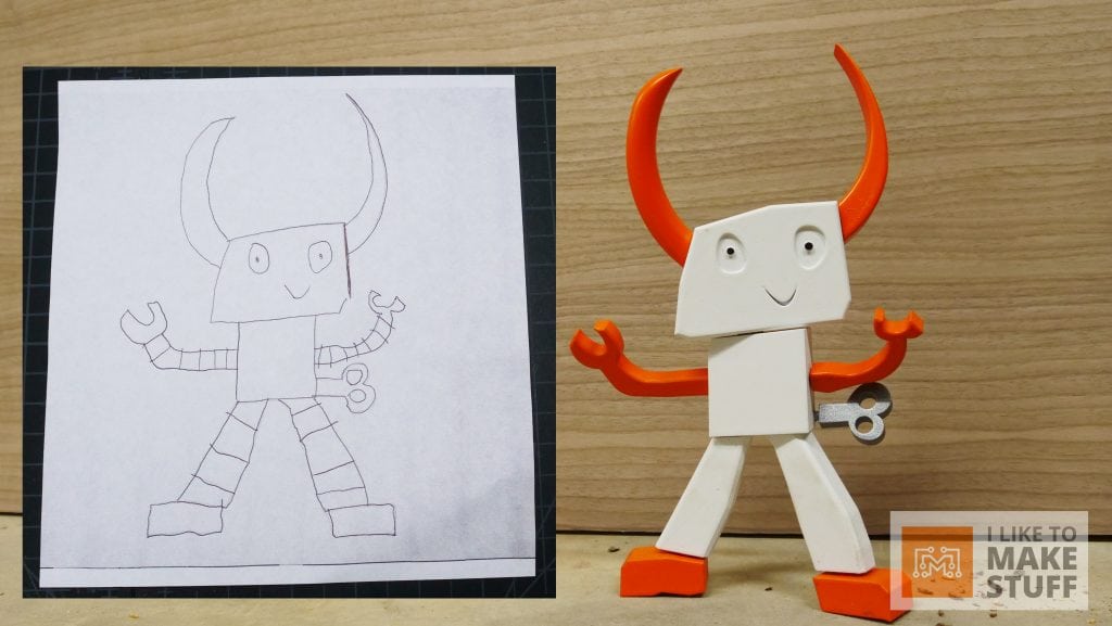 1024x577 How To Turn A Kids Drawing Into A Printed Toy - Make A Picture Into A Drawing