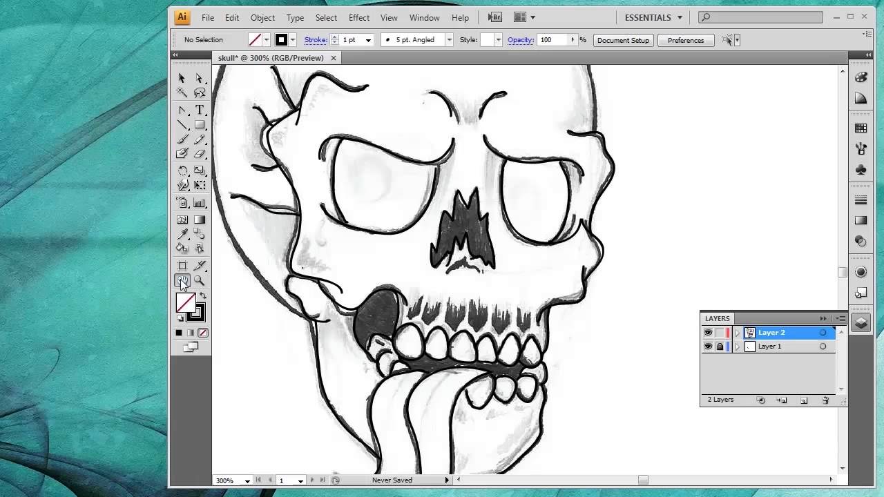 1280x720 How To Convert A Drawing Into Vector Art Inside Adobe Illustrator - Make A Picture Into A Drawing