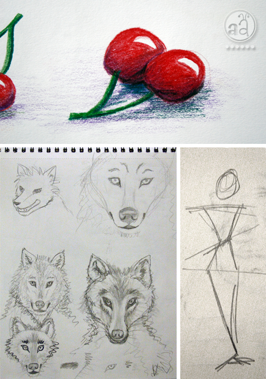 530x756 A Sketch A Day Scribbles For Students Artsy Ants - Make A Picture Into A Drawing