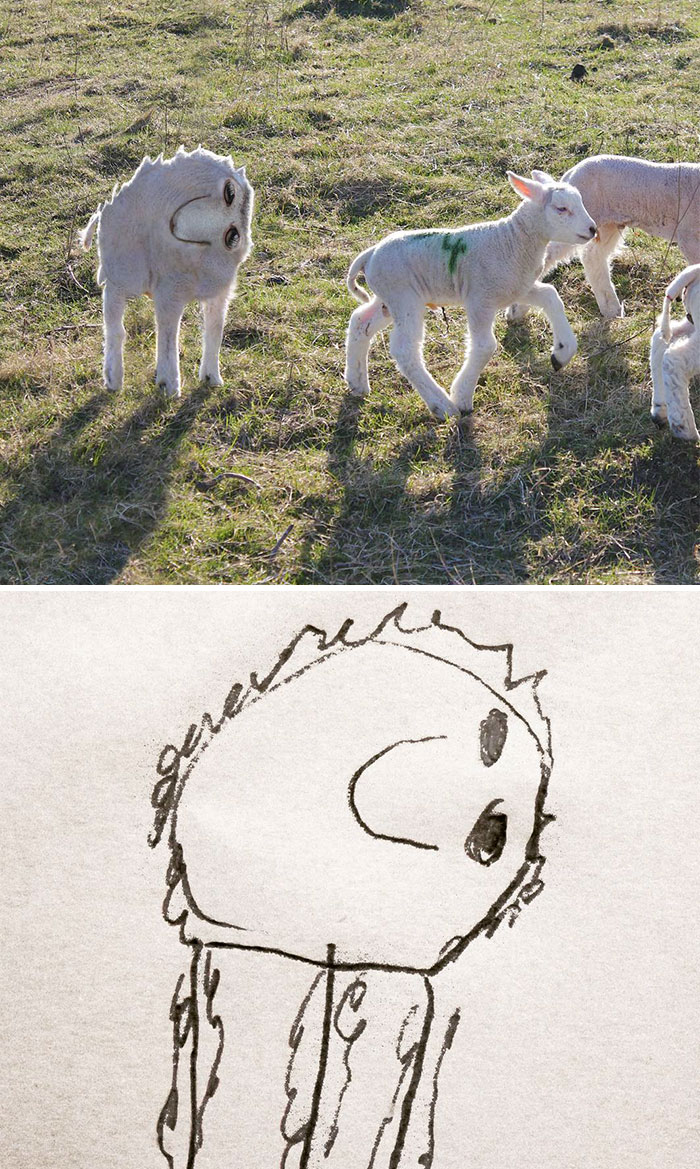 700x1169 Dad Turns His Year Old Son's Drawings Into Reality - Make A Picture Into A Drawing