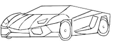 400x156 How To Draw Sports Car - Make Drawing